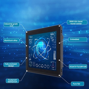 Pure Flat IP65 Chống Nước Chống Bụi 10/12/15/<span class=keywords><strong>17</strong></span>/19/15.6/21.5 22 Inch Mở Khung Công Nghiệp Tất Cả Trong Một Máy Tính Bảng Cho Koisk - Product Image 5