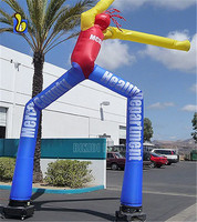 Offre Spéciale de Publicité Gonflable De Haute Qualité De Bureau Vent Parachutiste Ciel Danseur D'air De Vague Tube Homme Ballon