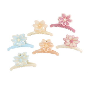 Fermaglio per capelli Zi Hair Claw da 9 cm con design floreale per donna, accessorio per capelli in plastica stile dolce per uso quotidiano - Product Image 2