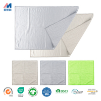 Serviette de nettoyage plissée en microfibre pour la cuisine, séchage rapide, taille et couleur personnalisées