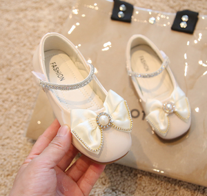 Chaussures habillées pour filles, nouvelle collection printemps, chaussures de princesse Mary Jane à nœud pour enfants, chaussures de fête pour bébés de 2 à 7 ans - Product Image 5