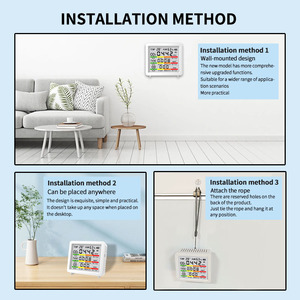 Asker Air Quality Monitor MT66 LCD Display CO2 TVOC CO Temperature Humidity Sensor for Home Office - Product Image 3