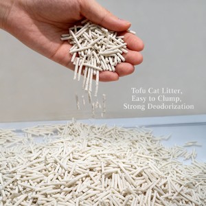 Apple Lemon Scented Eco-Friendly Fast Clumping Strip Dust-free Water-absorbing <strong>Deodorizing</strong> 10KG Tofu <strong>Cat</strong> <strong>Litter</strong> - Product Image 2