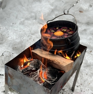 Nhà Máy Bán buôn gang khoai tây đậu Brew thịt Ấm đun nước Vạc phẳng potjie nồi 3 lít - Product Image 6