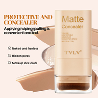 Stick correcteur et fond de teint longue tenue, léger, hydratant, haute qualité, waterproof, couvrance totale pour un fini mat naturel