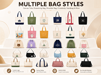 Sac fourre-tout en toile épissée grande capacité, fabrication de qualité supérieure, poignées à sangle avec détails raffinés