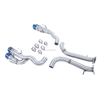 Silencieux d'échappement arrière REV pour Lexus GSF RCF IS500 V8 5.0L, système d'échappement automobile fabriqué en acier SUS304 de qualité supérieure, avec double résonateur
