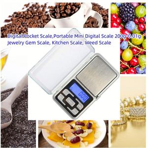 Báscula Electrónica Portátil de Alta Calidad, Mini Báscula Digital de Bolsillo de 200g 0.05g con Pantalla LCD para Joyería y Cocina, con Batería - Product Image 6
