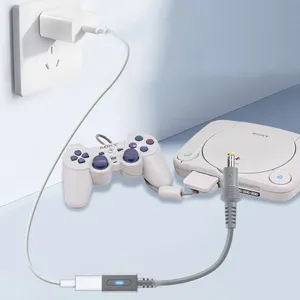 Cable de Carga Rápida Tipo C para PS1 <span class=keywords><strong>PS2</strong></span> 70000, Conector USB-C DC48X17mm, Adaptador de Carga de 45W para Sony Playstation 1 2 - Product Image 2