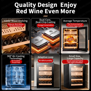 50c Cigarloong Cigar Humidor Spanish Cedar Lined Drawers <b>Cabinet</b> with Digital Hygrometer 50c Cigar Humidor Spanish - Product Image 3