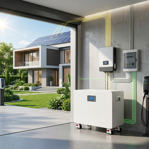 Batterie de stockage d'énergie empilable 51,2 V pour la maison, 100 Ah 200 Ah, extensible, pour autres véhicules, station de charge hors réseau, sortie 0-5 kWh - Product Image 6