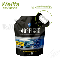 Pochettes de recharge personnalisées en usine 3L 5L pour liquide lave-glace Doypack haute barrière anti-fuite avec poignée et bec verseur pour liquides