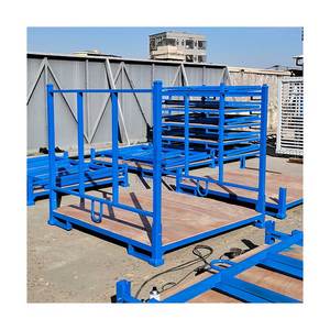 Scaffale Metallico Quadrato a Tubo Cavo per Magazzino Pneumatici Smontabile per Stoccaggio Tessile Ripiani Impilabili 500kg/piano - Product Image 1