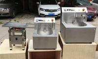 Nouvelle machine portable électrique mini 8 kg pour la fabrication, le trempage, le tempérage et l'enrobage de barres de chocolat avec roue de fusion