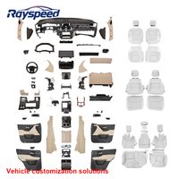 Kit de conversion complet du tableau de bord intérieur, style LC200 à LC300, pour Land Cruiser 2008-2022