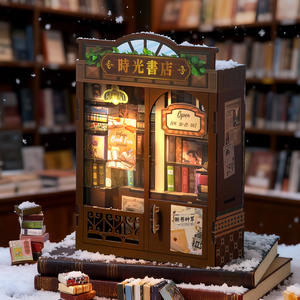 SIMNO, Serie de arquitectura en miniatura DIY de madera: Librería Retro, <span class=keywords><strong>tienda</strong></span> de comestibles Vintage, Kits de montaje 3D para entusiastas de <span class=keywords><strong>la</strong></span> artesanía - Product Image 2