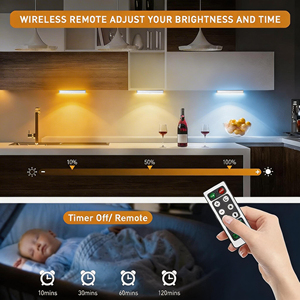 Rechargeable Closet <b>Lights</b> <b>with</b> Charging Station, 3 Color Temperature <b>LED</b> Cabinet <b>Light</b>, Dimmable Timing Motion <b>Sensor</b> LIghting - Product Image 4