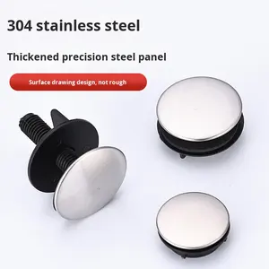 Tampa Decorativa Oculta para Ralo de Pia em Aço Inoxidável, Selada e Antiferrugem, para Pia de Cozinha e Lavatório - Product Image 2