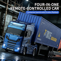 Nouveauté 2026 - Voiture RC 1/64 - Mini tracteur-remorque à l'échelle réelle - Jouet pour enfants - Cadeau pour garçons - Modèle de camion télécommandé