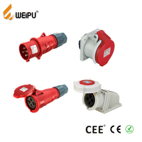 Wwogu — connecteur industriel IEC60309 weifu, adaptateur à prise d'alimentation, norme 32A, 3P, connecteur mâle pour éclairage de maison