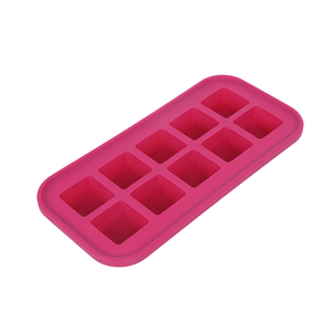 Bac à glaçons en silicone pour congélateur, logo personnalisé, 4 trous, <span class=keywords><strong>moule</strong></span> à glaçons ronds en silicone de grande taille avec couvercle - Product Image 3
