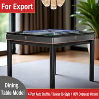 Table de Mahjong automatique en plastique de style montagnes russes de 3e génération pour 4 joueurs, tuiles de Mahjong de 36 mm, machine électrique 110 V