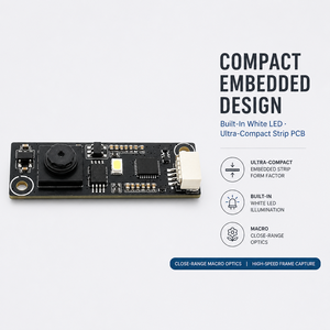 Module de caméra USB 0,3 MP GalaxyCore GC032A avec éclairage LED macro et bande lumineuse pour scanner de codes-barres 1D 2D QR - Product Image 1