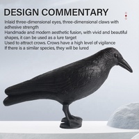 Cible animale 3D en PE, simulation de corbeau, pour entraînement au tir à l'arc, effaroucheur d'oiseaux, décoration de jardin, accessoires de tir à l'arc