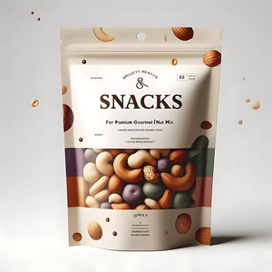 <span class=keywords><strong>Bolsa</strong></span> <span class=keywords><strong>de</strong></span> Embalaje Personalizada para Frutos Secos, con Ventana Transparente, <span class=keywords><strong>de</strong></span> Grado Alimenticio, con Cierre Hermético, para Frutos Secos - Product Image 1