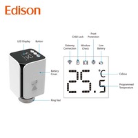 Thermostat de radiateur électrique intelligent modèle ERV-256BT pour bureau/centre commercial, contrôle de la température, compatible Tuya, moderne, OEM/ODM, pour sol