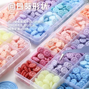 Granulés de cire compartimentés en forme de fleur pour décoration et scellage, 10, 15, 24 couleurs, boîte, fournitures d'artisanat - Product Image 4