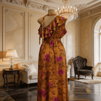 Robe Boubou Africaine Magnifique pour Femme, Grande Taille, Coupe Modeste, Imprimé Floral, Maxi Kaftan, Idéale pour Mariage et Plage – Collection Été Premium