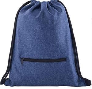 Waterproof Promotional Drawstring Backpack Polyester Sports Storage Drawstring Bag With Custom logo