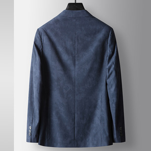 <span class=keywords><strong>Giacca</strong></span> Casual da <span class=keywords><strong>uomo</strong></span> di <span class=keywords><strong>lino</strong></span> all'ingrosso di alta qualità con colletto rialzato Button up Blazer - Product Image 3