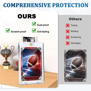 22 Pack Premium SKYJOY Ultra Thin 35PT One Touch Trading <b>Card</b> Holders Hard Clear Plastic <b>Protectors</b> Baseball Collectible - Product Image 5