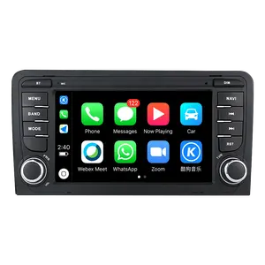 Android 7 pollici 2 Din Auto Car Multimedia Radio wifi Player per Audi A3 8P S3 Sportback Carplay 2003-2011 schermo di navigazione GPS