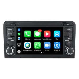 Автомагнитола 2 Din, 7 дюймов, Android, Wi-Fi, для Audi A3, 8P, S3, Sportback, Carplay 2003-2011, GPS-навигатор, экран