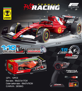 2.4G <span class=keywords><strong>F1</strong></span> <span class=keywords><strong>RC</strong></span>카 1:10 스케일 앱 제어 충전식 15KMH 무선 조종 레이싱카 (어린이용 충전기 포함) - Product Image 4