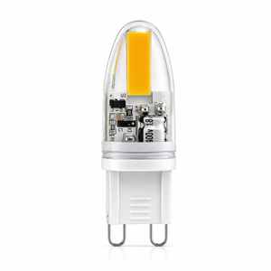 หลอดไฟ LED รูปทรงเทียน G9 2.2W COB 2700K แสงสีขาวอบอุ่น AC 220V ตัวหลอดพลาสติก รูปทรง B12 ปรับความสว่างได้ ไม่กระพริบ - Product Image 1