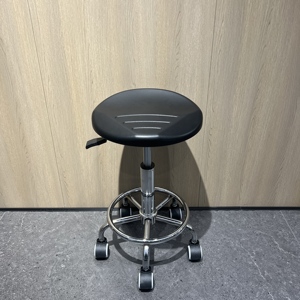 Tabourets <span class=keywords><strong>de</strong></span> chaises <span class=keywords><strong>de</strong></span> bureau en cuir polyuréthane, chaises pivotantes pour réception <span class=keywords><strong>de</strong></span> laboratoire Dessin Studio Usine <span class=keywords><strong>Comptoir</strong></span> <span class=keywords><strong>de</strong></span> plantes - Product Image 2