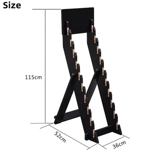 Triển lãm hội trường freestanding gỗ Rack hiển thị đứng cho phòng tắm sàn nhà để xe gạch ceramic mẫu đá tự nhiên phụ kiện - Product Image 2