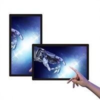 Pantalla Digital Táctil Capacitiva de 50 Pulgadas para Montaje en Pared, Reproductor de Publicidad con Logotipo Personalizado para Exhibición Comercial en Minoristas