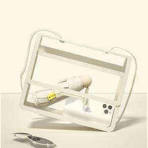 Paraguas de Bolsillo Mini Cápsula Plegable de 5 Varillas, Portátil, de Viaje, para Mujer, con Protección Solar, Revestimiento Negro, Impermeable, Pequeño - Product Image 4