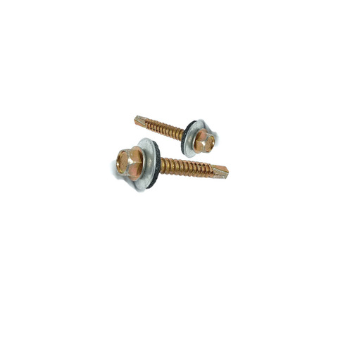 Beautiful and Durable Custom Hexagon Head Self Drilling Screw Coated with Color Zinc for Installation on Iron Sheets