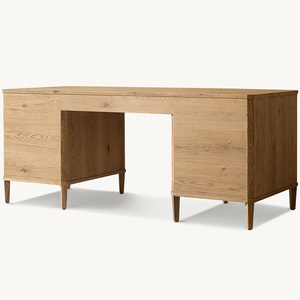 Bureau <span class=keywords><strong>d</strong></span>'étude Rhoohill personnalisé en bois massif avec tiroirs pour chambres, bureaux à domicile et chambres <span class=keywords><strong>d</strong></span>'hôtel - Product Image 5