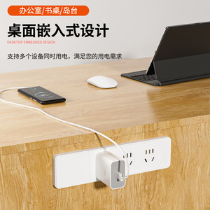 Nueva Regleta de Enchufes Jiateng de 4 Tomas y 2500W con Carcasa Ignífuga para Uso en Hogar, Oficina y Escritorio - Product Image 4