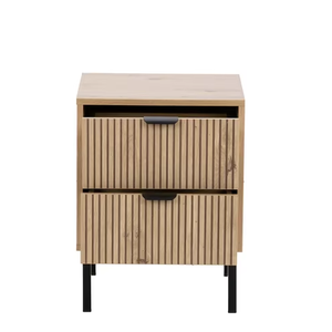 غرفة معيشة منزلية طاولة بجانب السرير طاولة خشبية خفيفة الوزن بلون طبيعي - Product Image 2