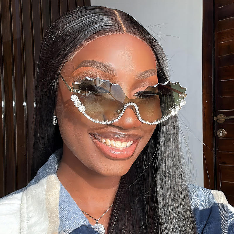 Sunglasses Elegant Rhinestone Sunglasses For Women SANARITA