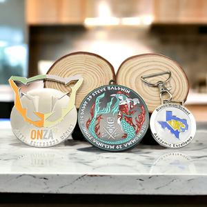 Medalla Deportiva Personalizada con Logotipo Metálico, Medalla de Maratón de Oro, Medalla Conmemorativa de Aleación de Zinc - Product Image 6