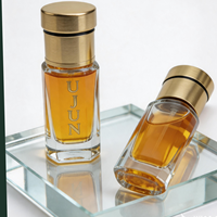 Nouveau design, flacon en verre pour huile essentielle ou parfum Attar Oud, en alliage de zinc, finition mate, 3ml/6ml/12ml, avec diffuseur à bâtonnets